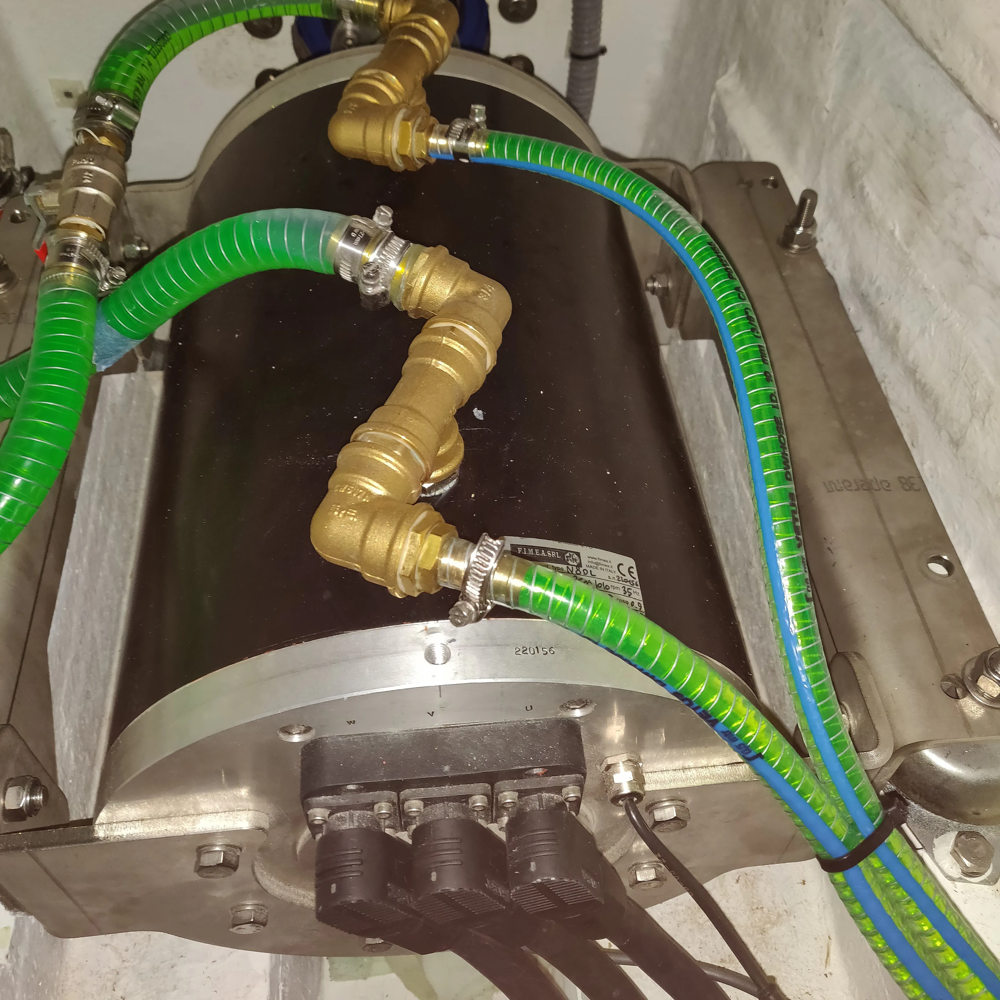 Motor Installed New electric motor installed.