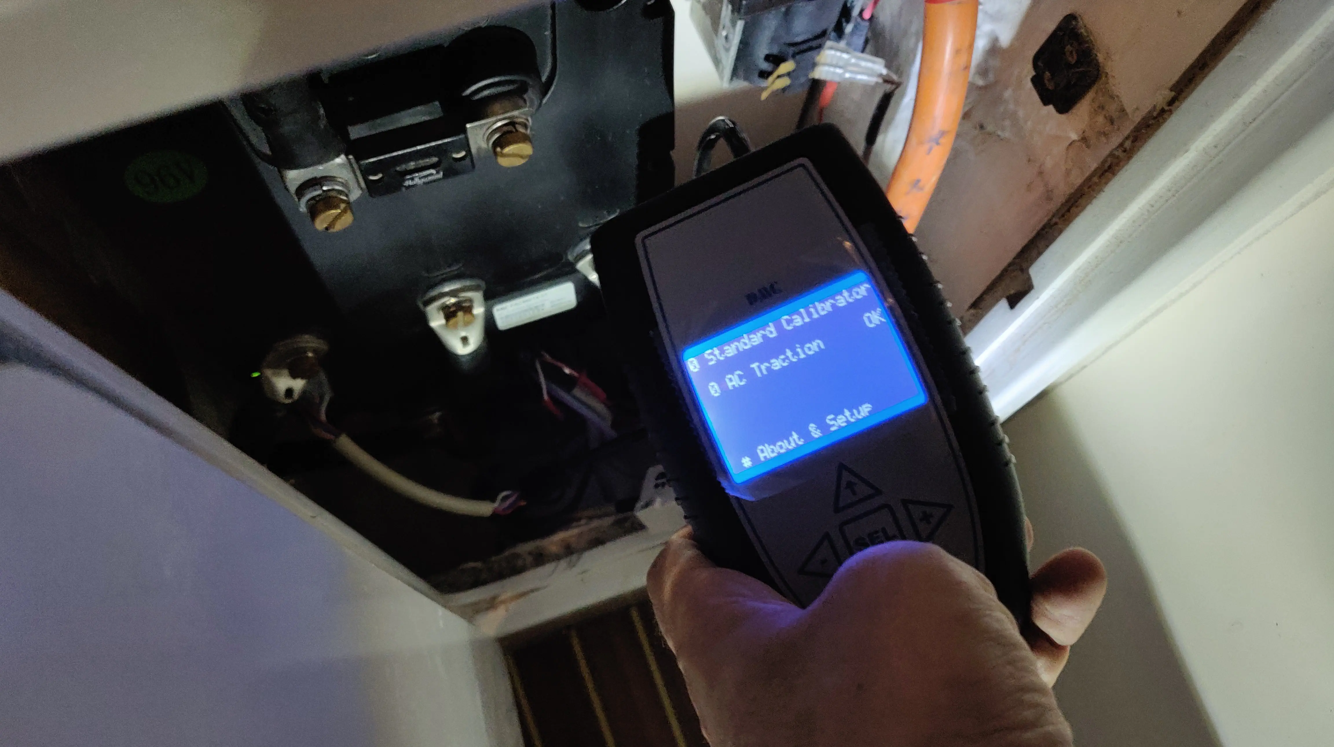 DMC Controller Configuration DMC calibrator handheld controller.