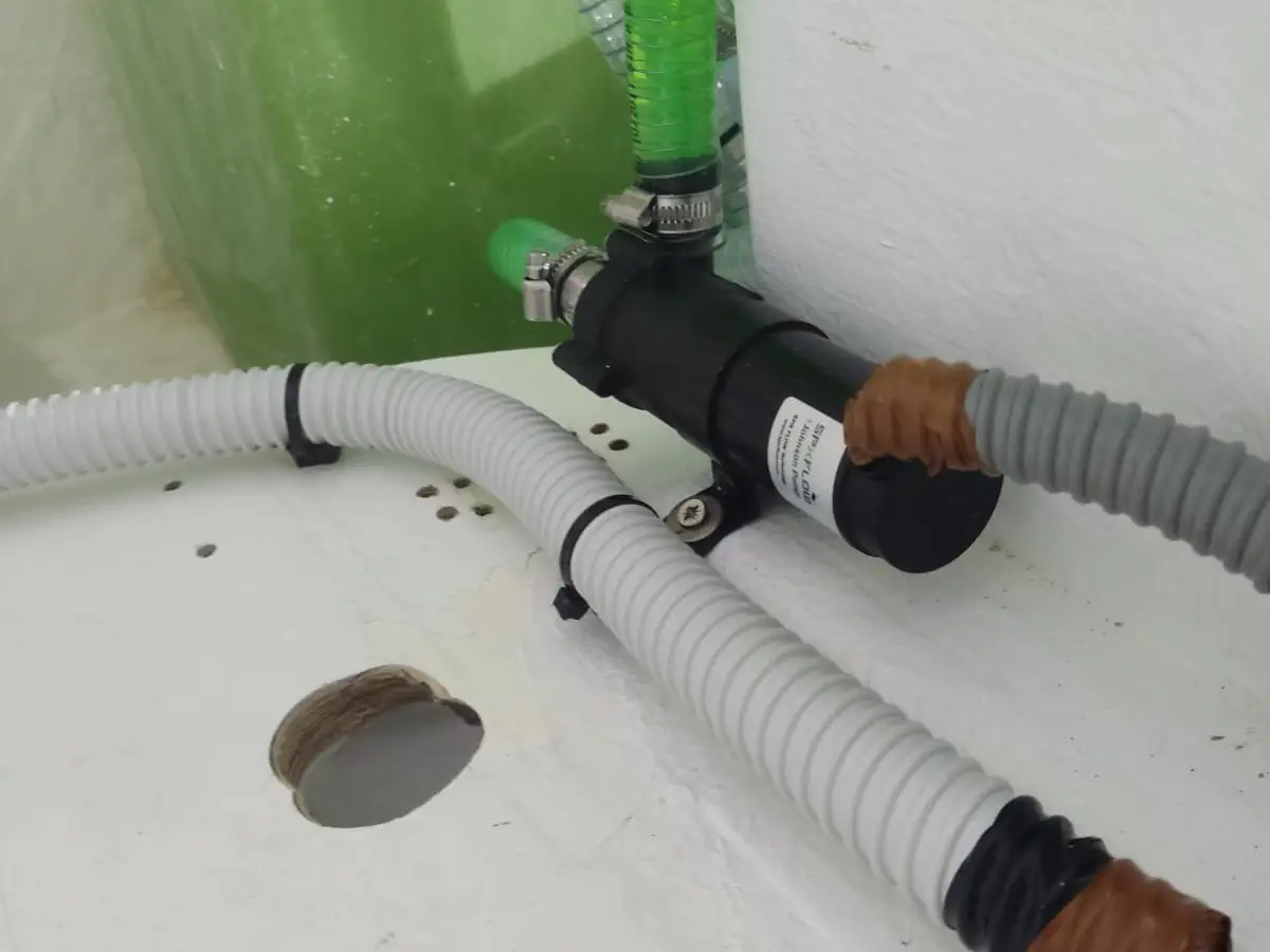 Upgraded Coolant Pump New Johnson Pump SPXFlow coolant pump.