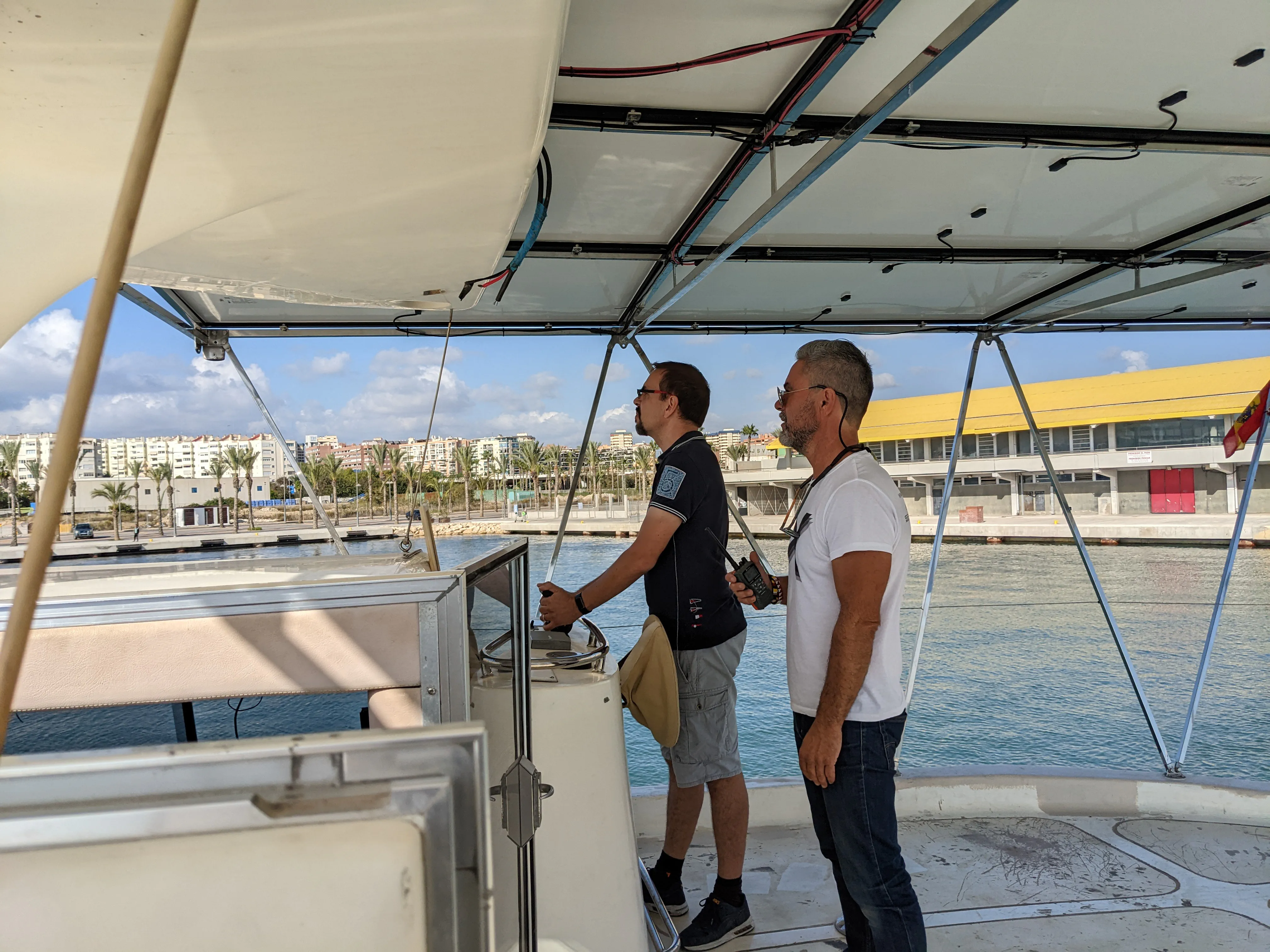 Jerome in docking practice Jerome in docking practice