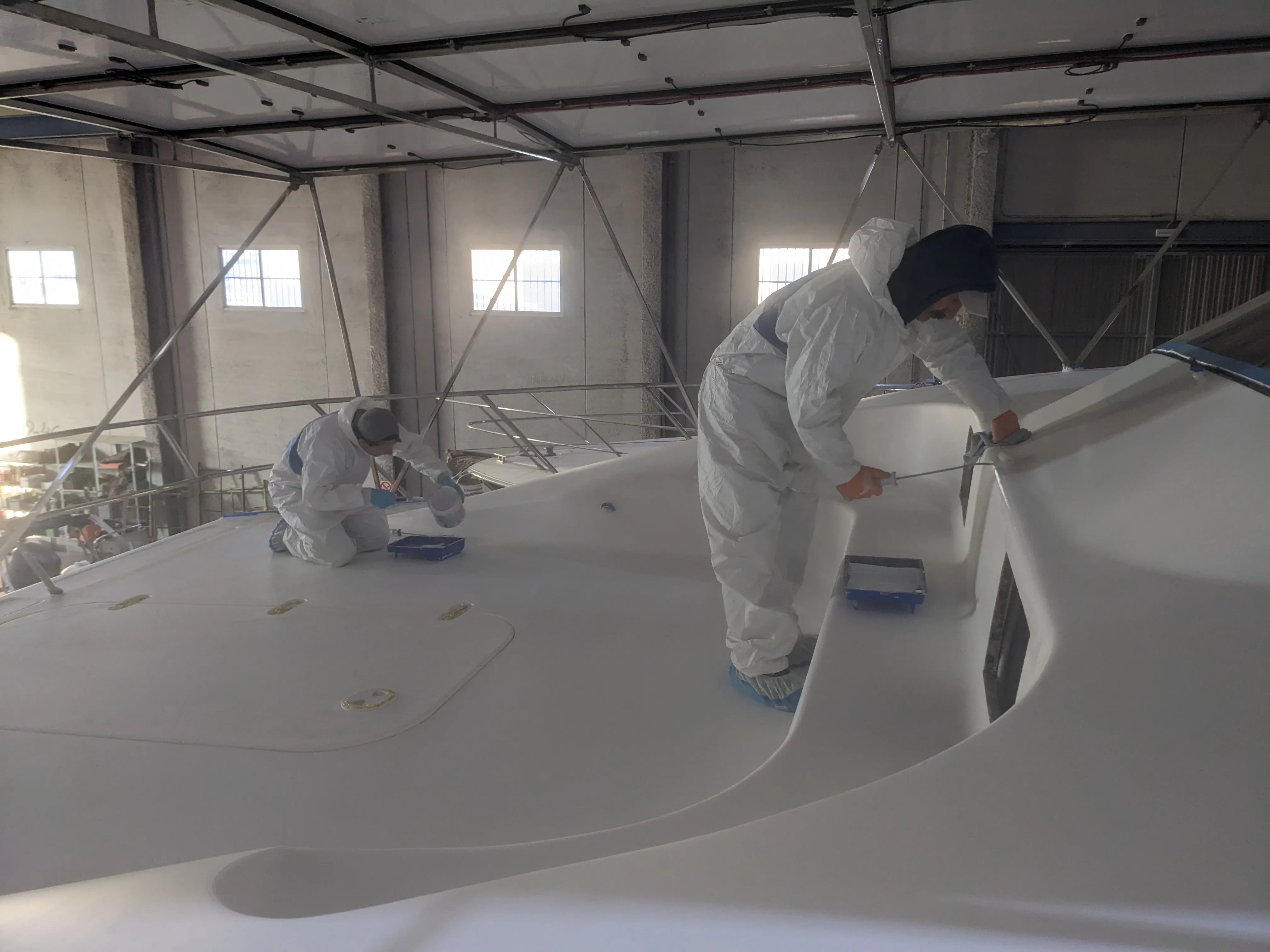 Primer coats application Two coats of primer application