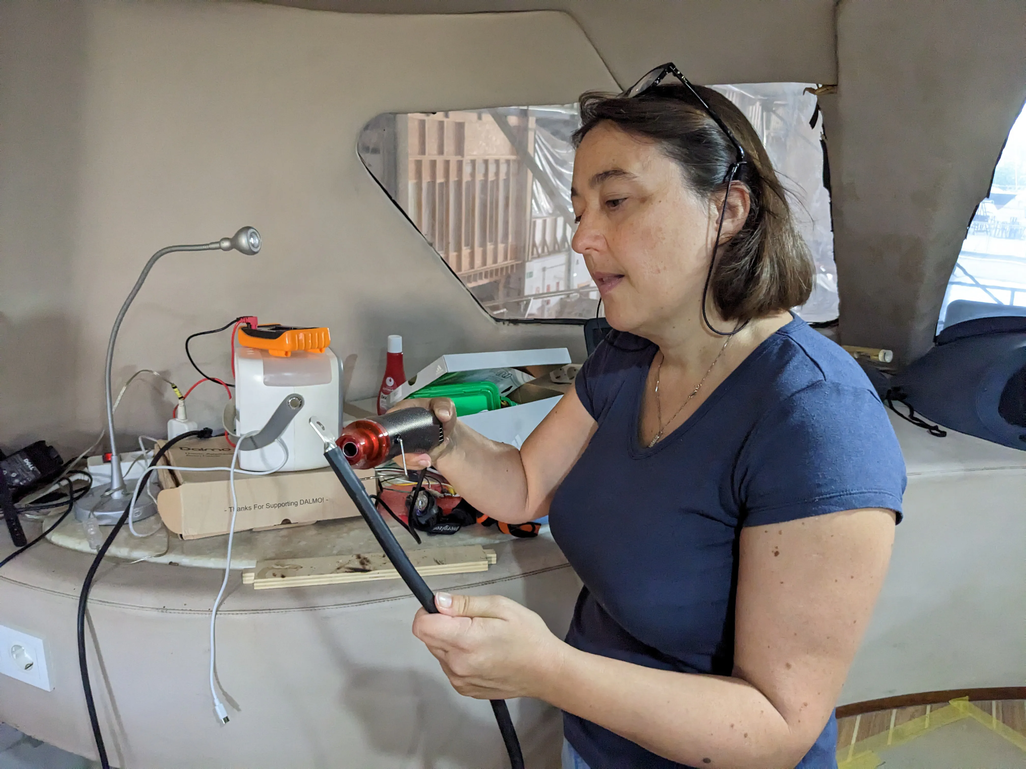 Heat shrink on cables