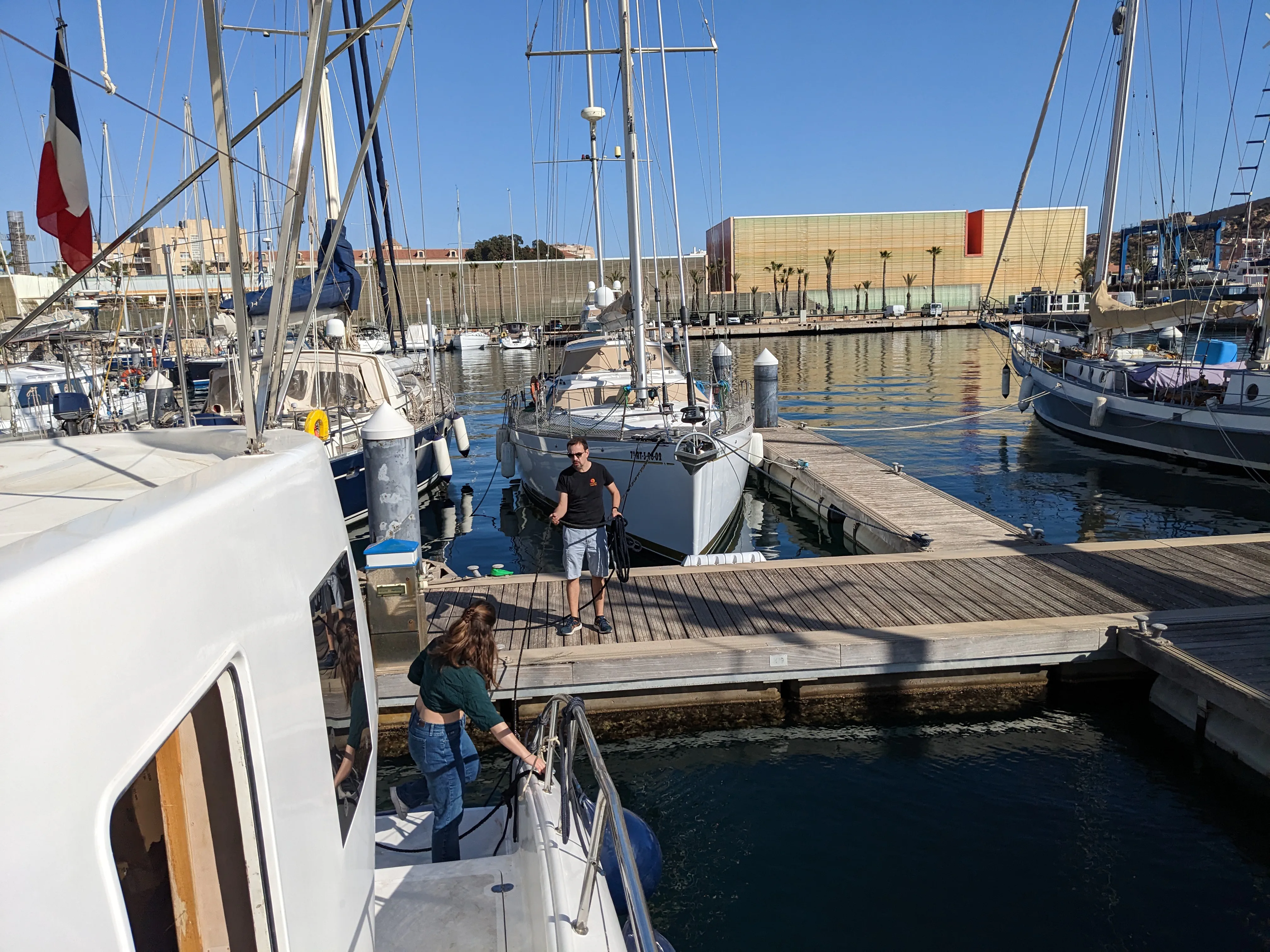 Ready to leave the dock Ready to leave the dock