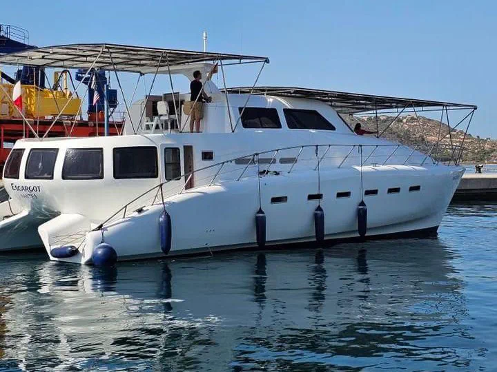 Catamaran Escargot in Yacht Port Cartagena Catamaran Escargot in Yacht Port Cartagena