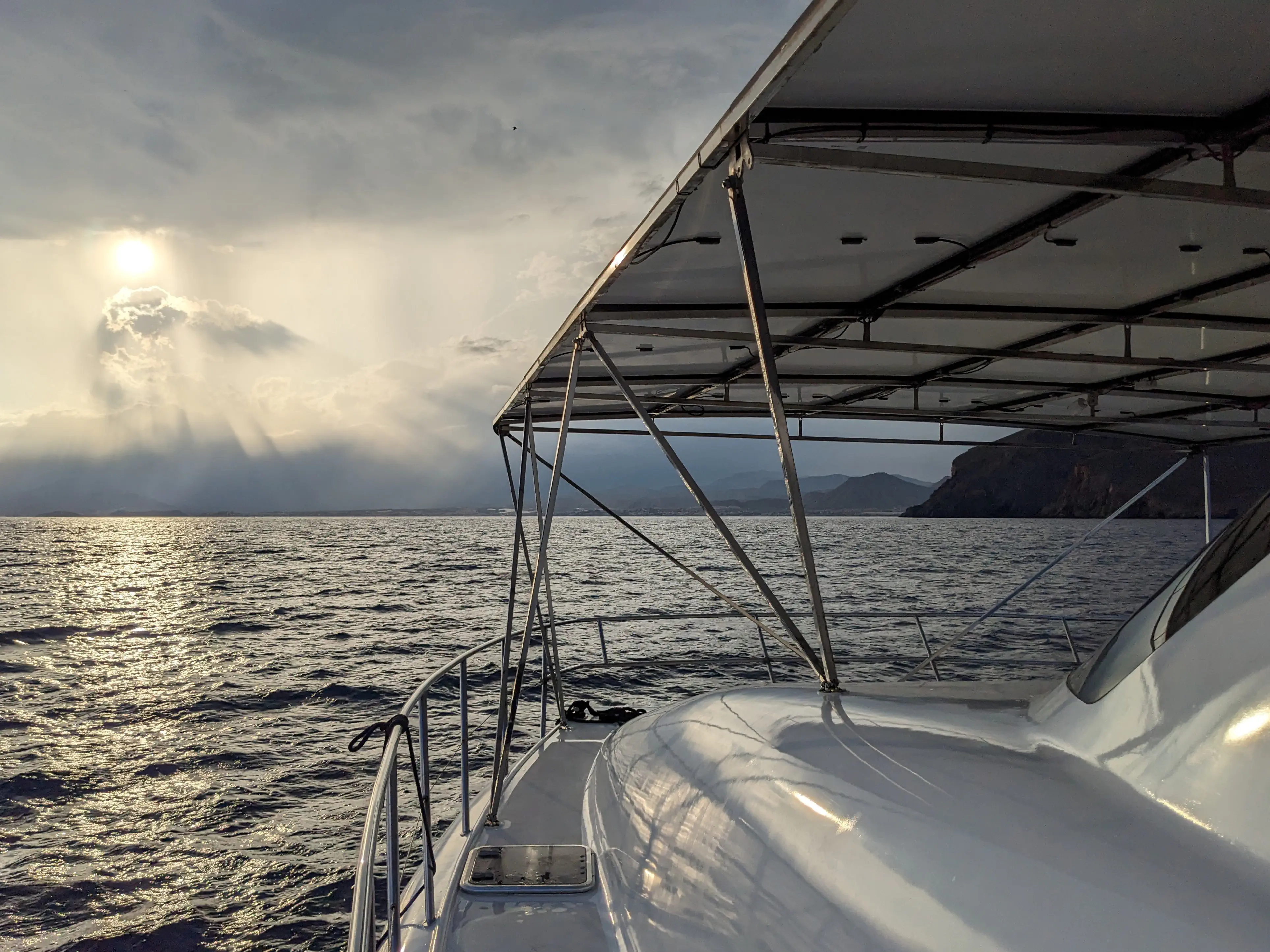 Départ de la baie de Carthagène