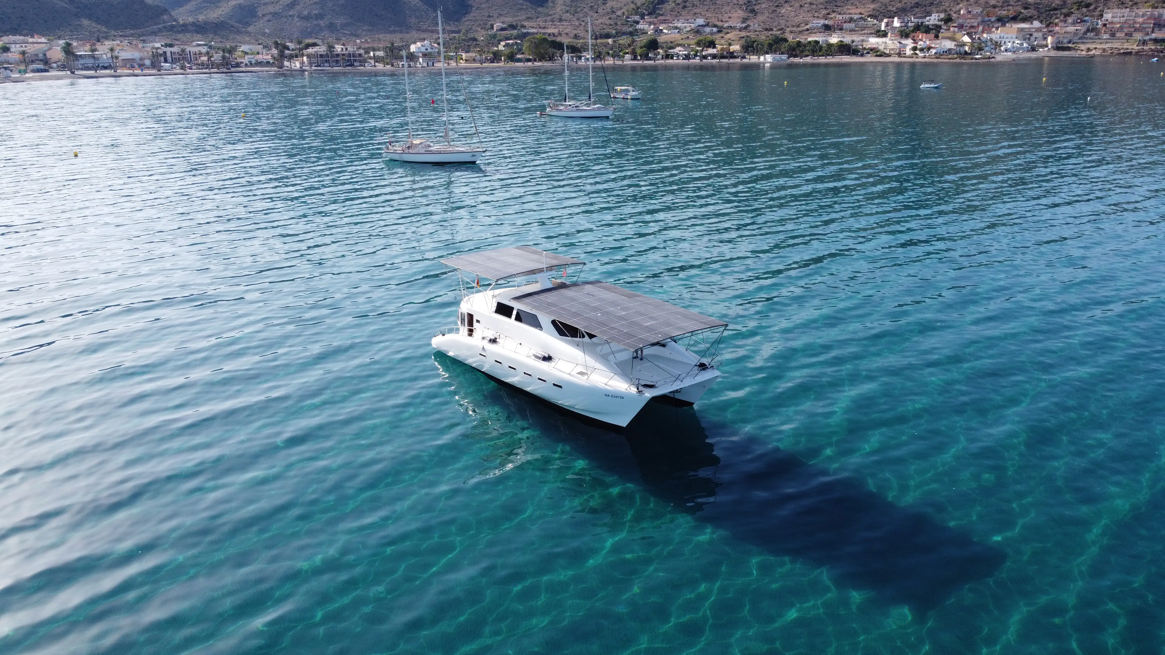 Vue par drone d'Escargot à La Azohía