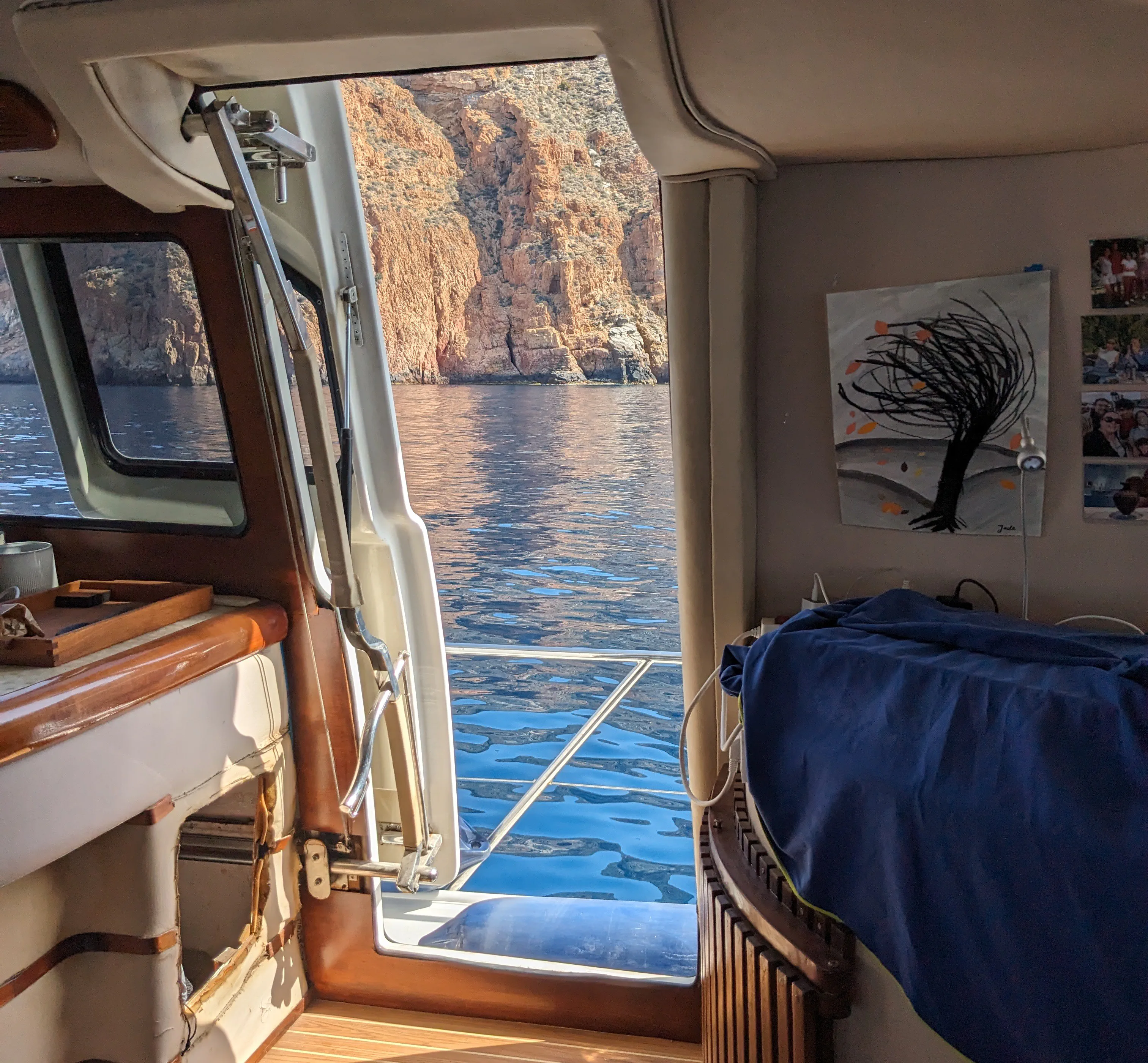 View from salon door View from salon door