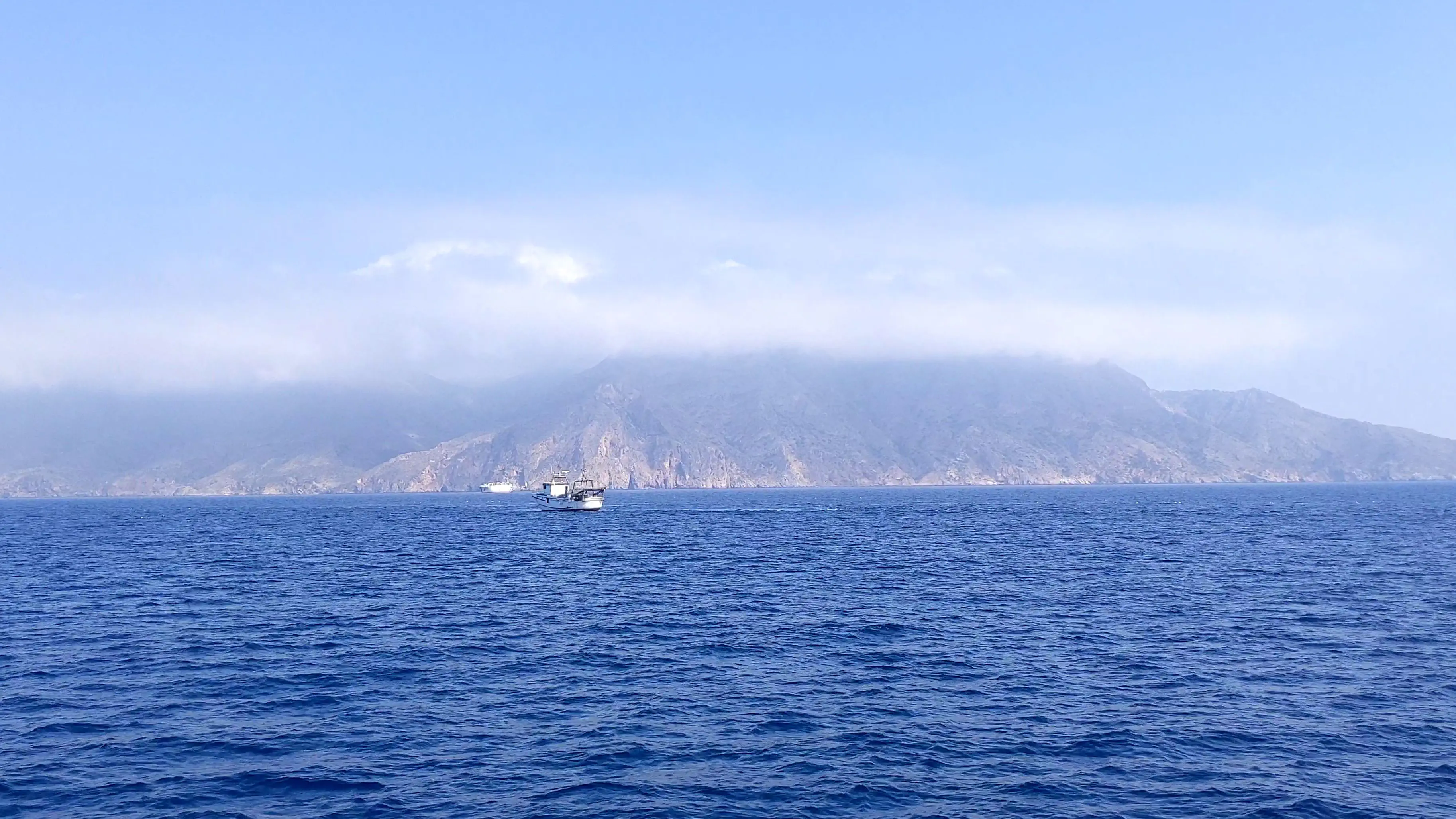 Bateau de pêche au Cap Tiñoso