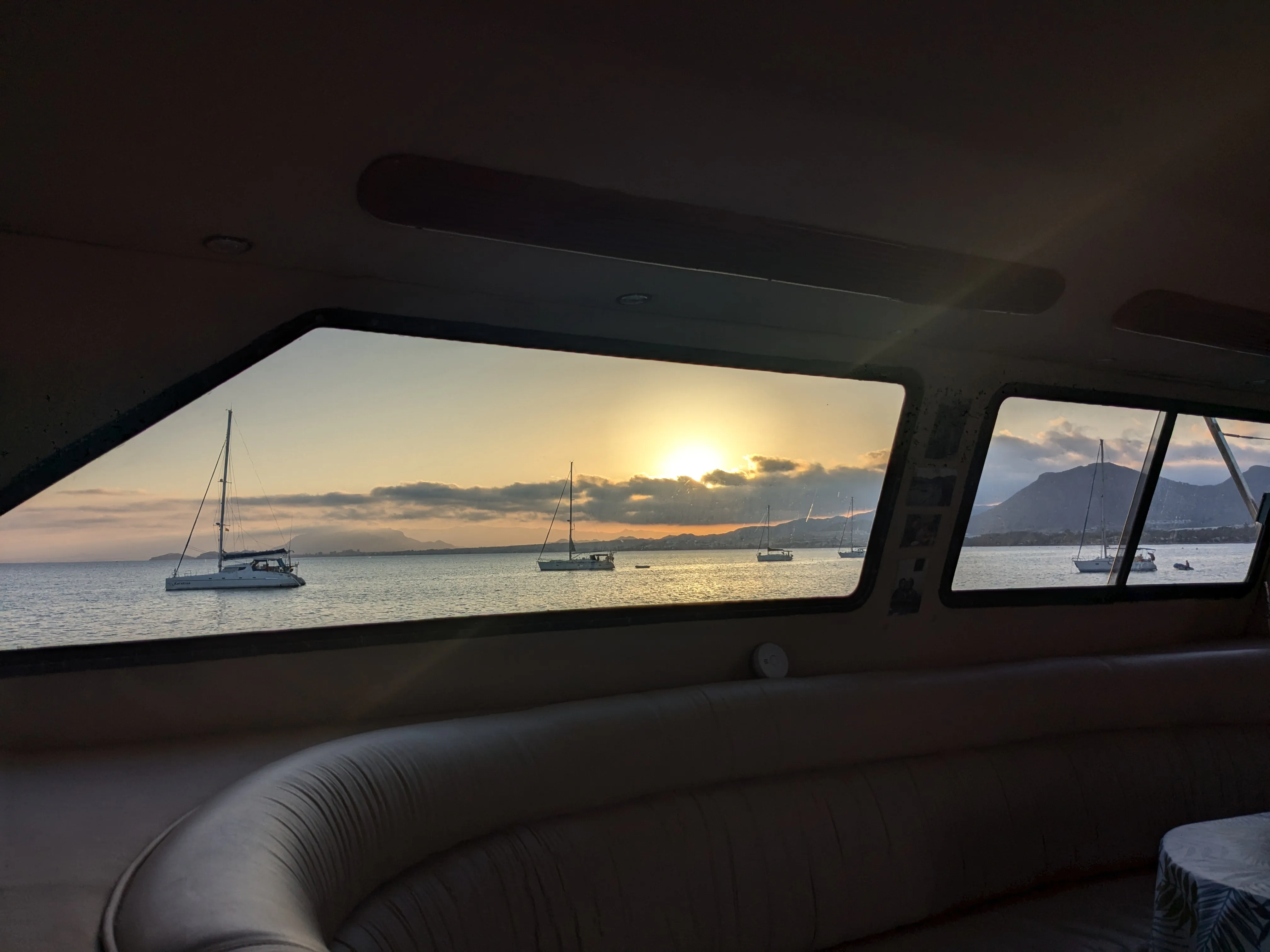 Anchored at La Azohía Anchored at La Azohía