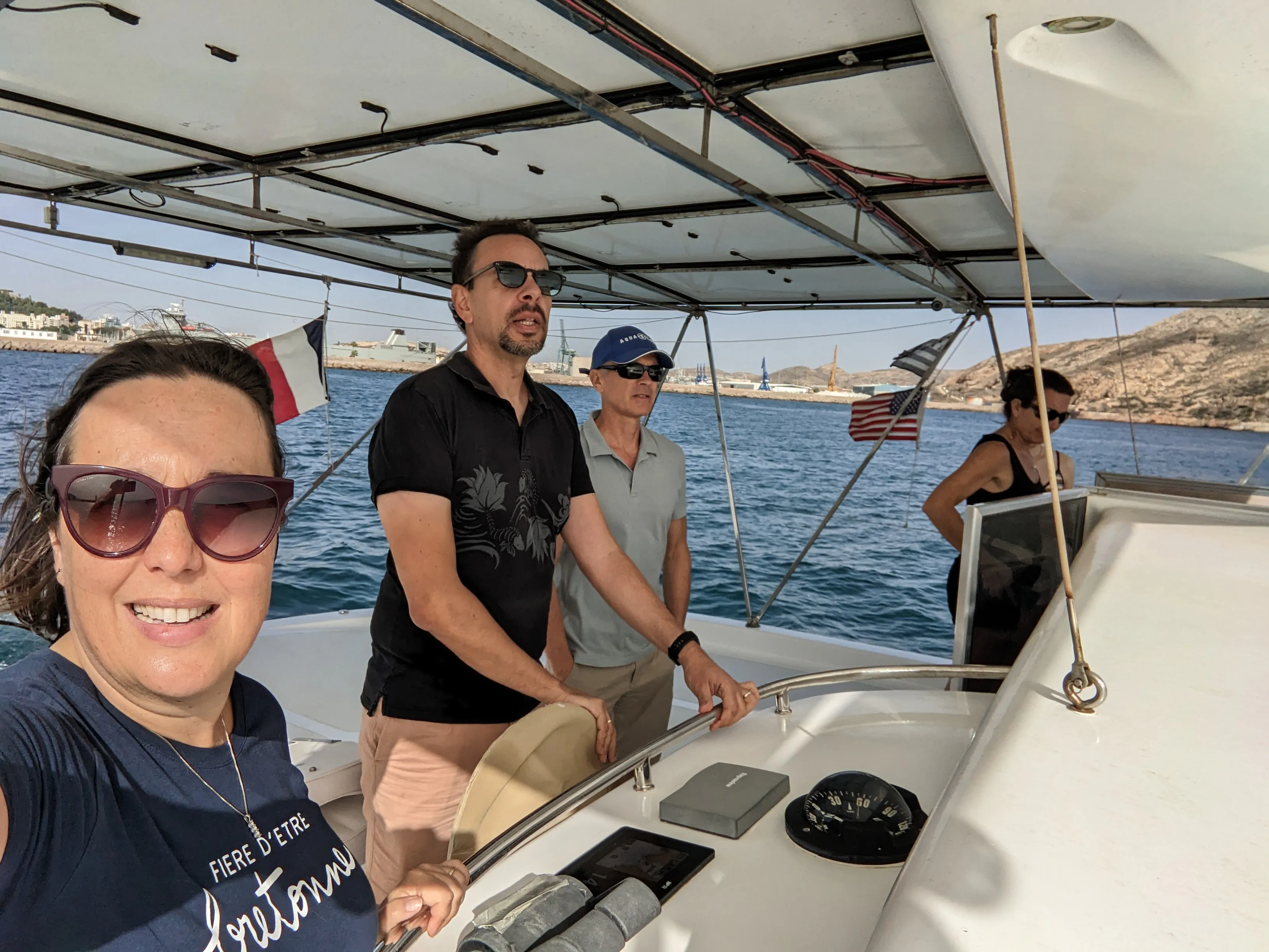 Leaving Cartagena with friends onboard