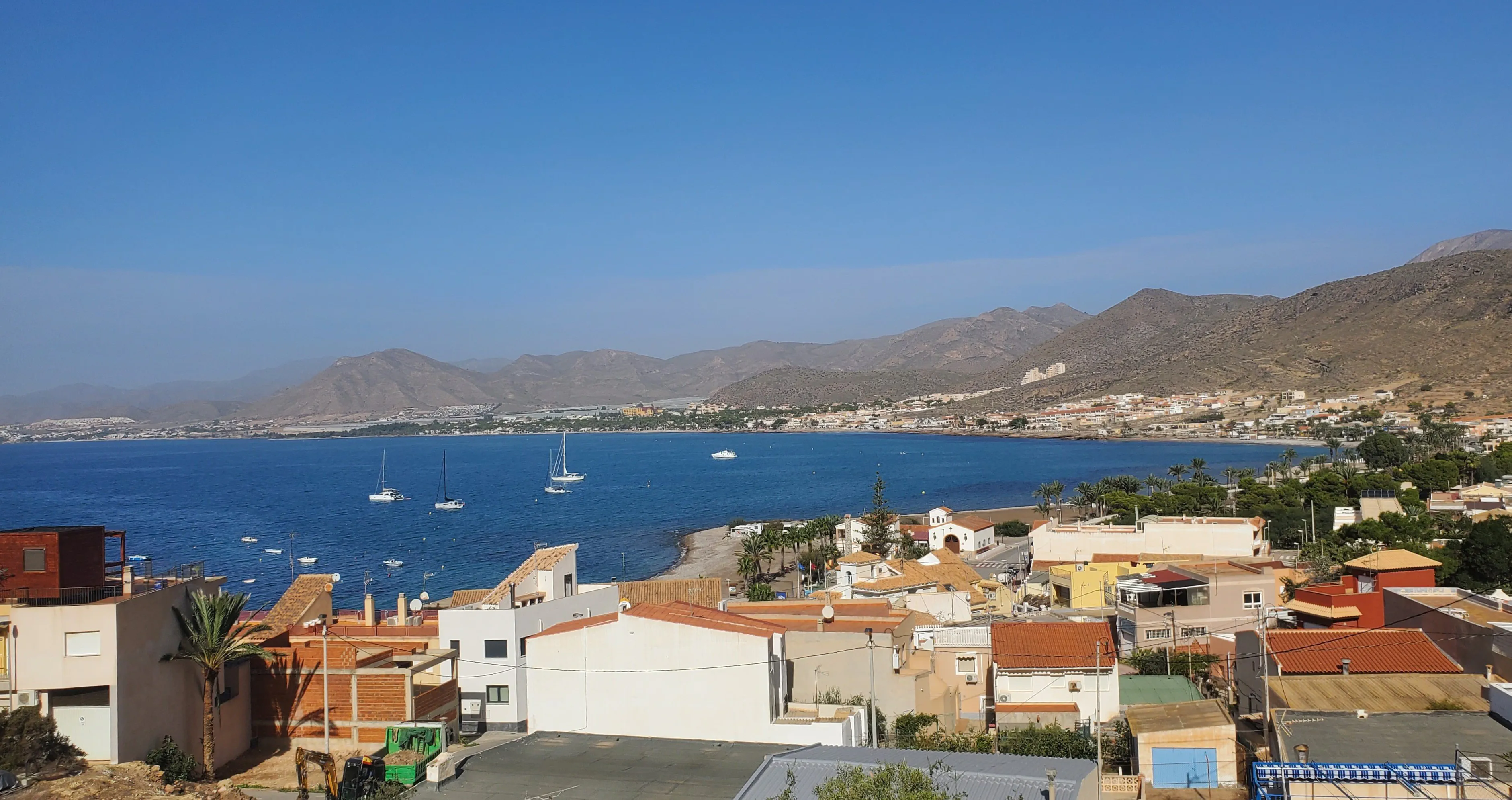 View of La Azohía from the hills