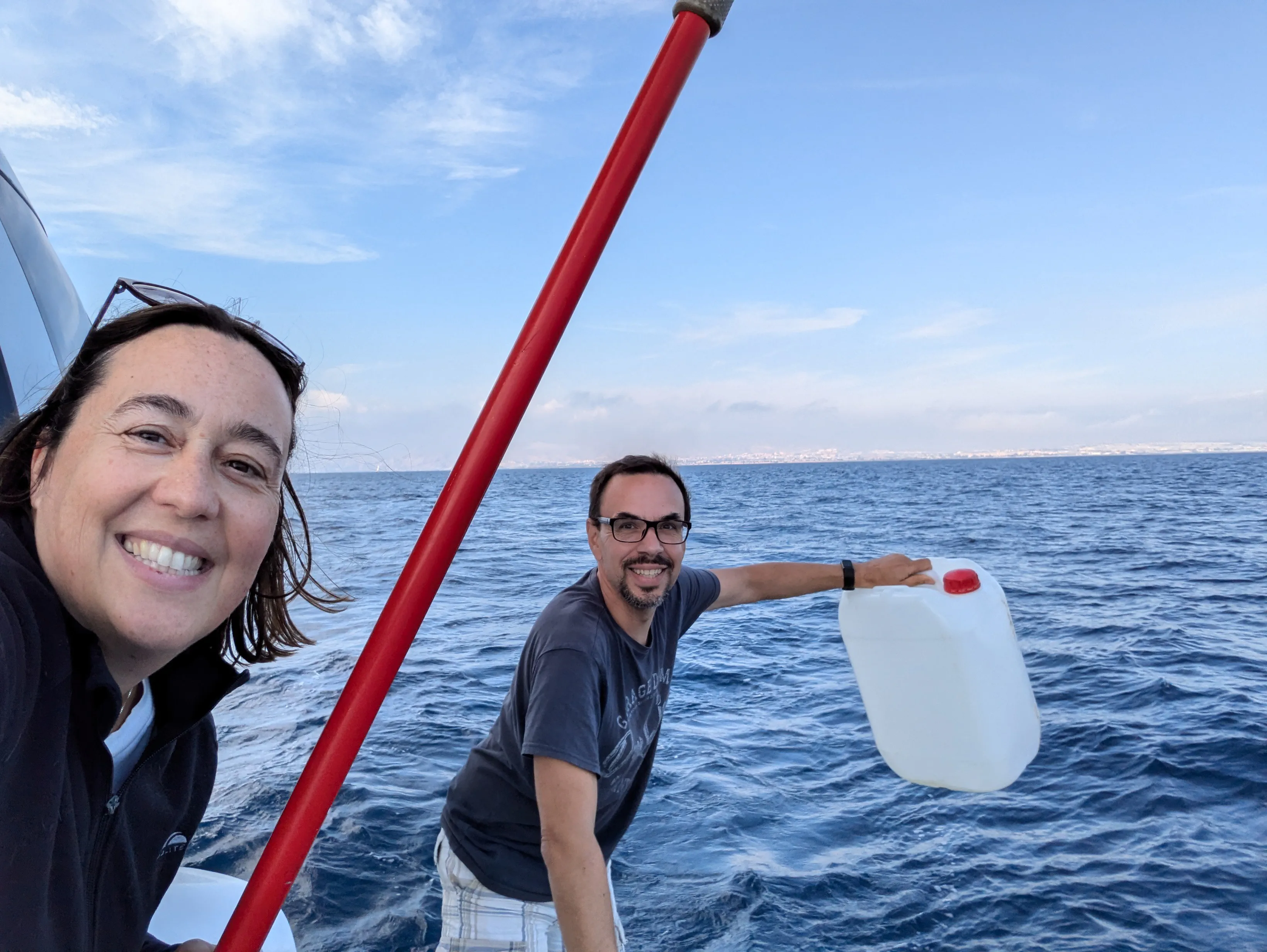 Collecting plastic at sea