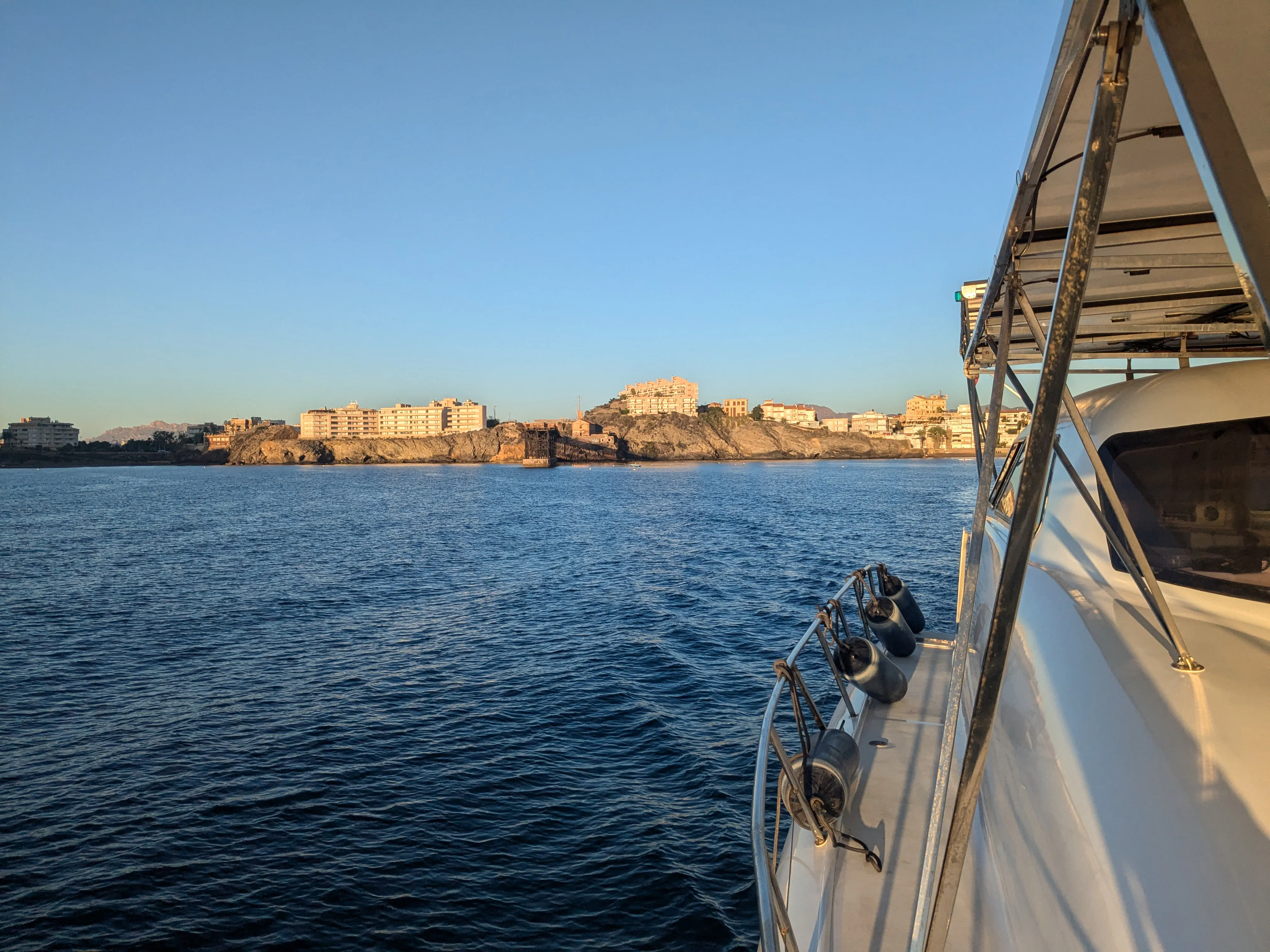 Leaving Playa del Hornillo in Aguilas