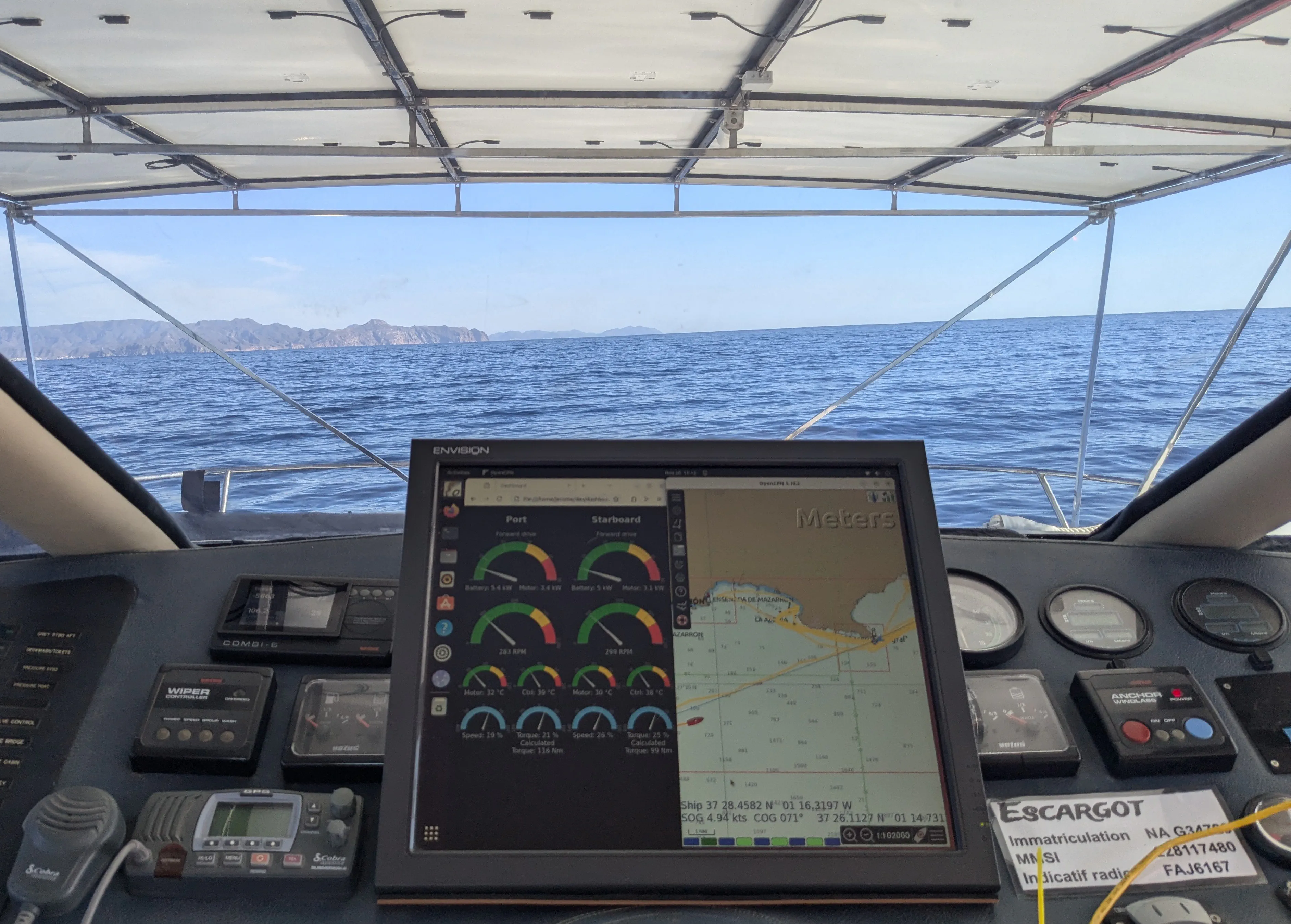 Approaching Punta de la Azohia