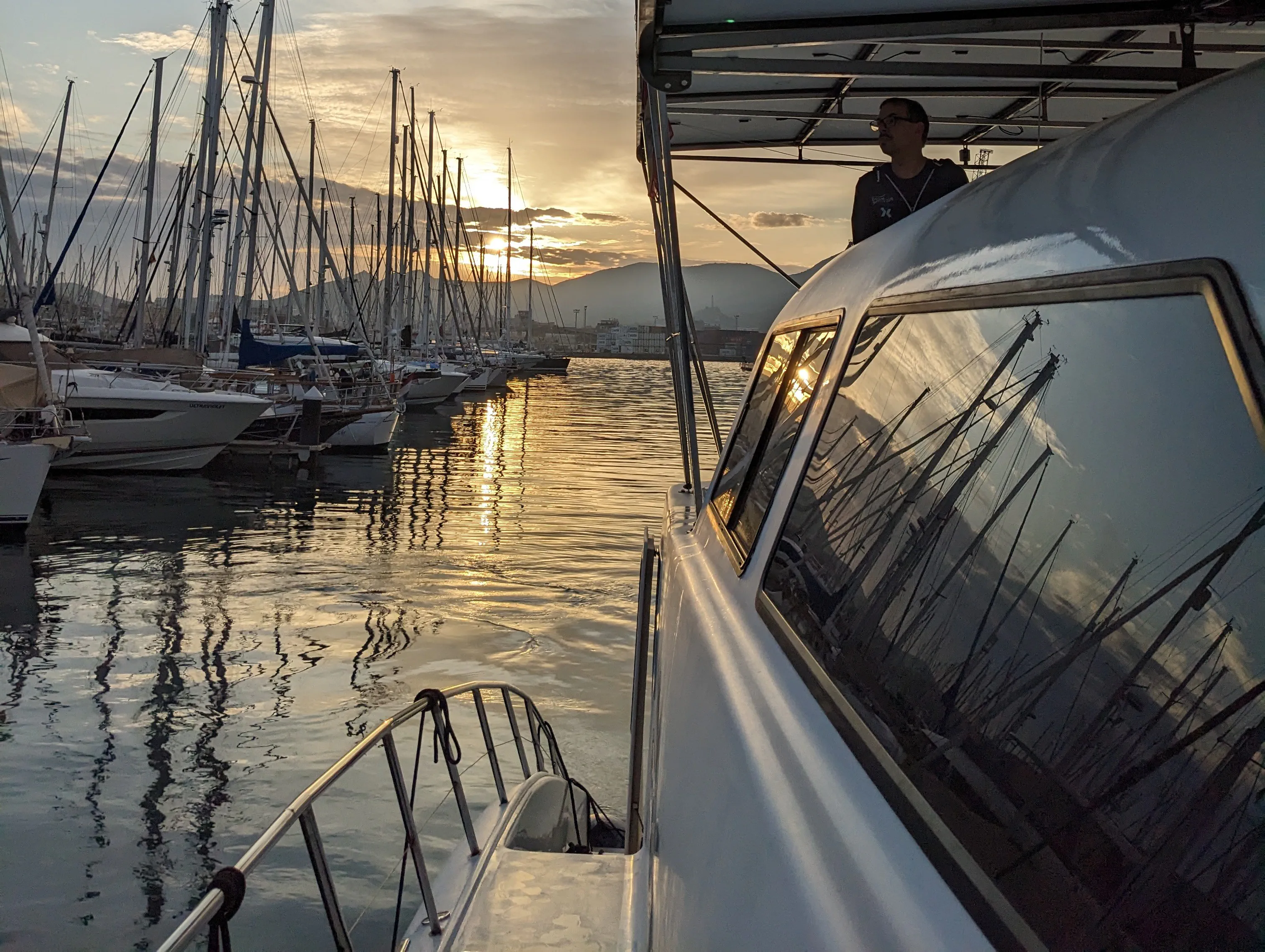 Departure from Yacht Port Cartagena Escargot departing Yacht Port Cartagena