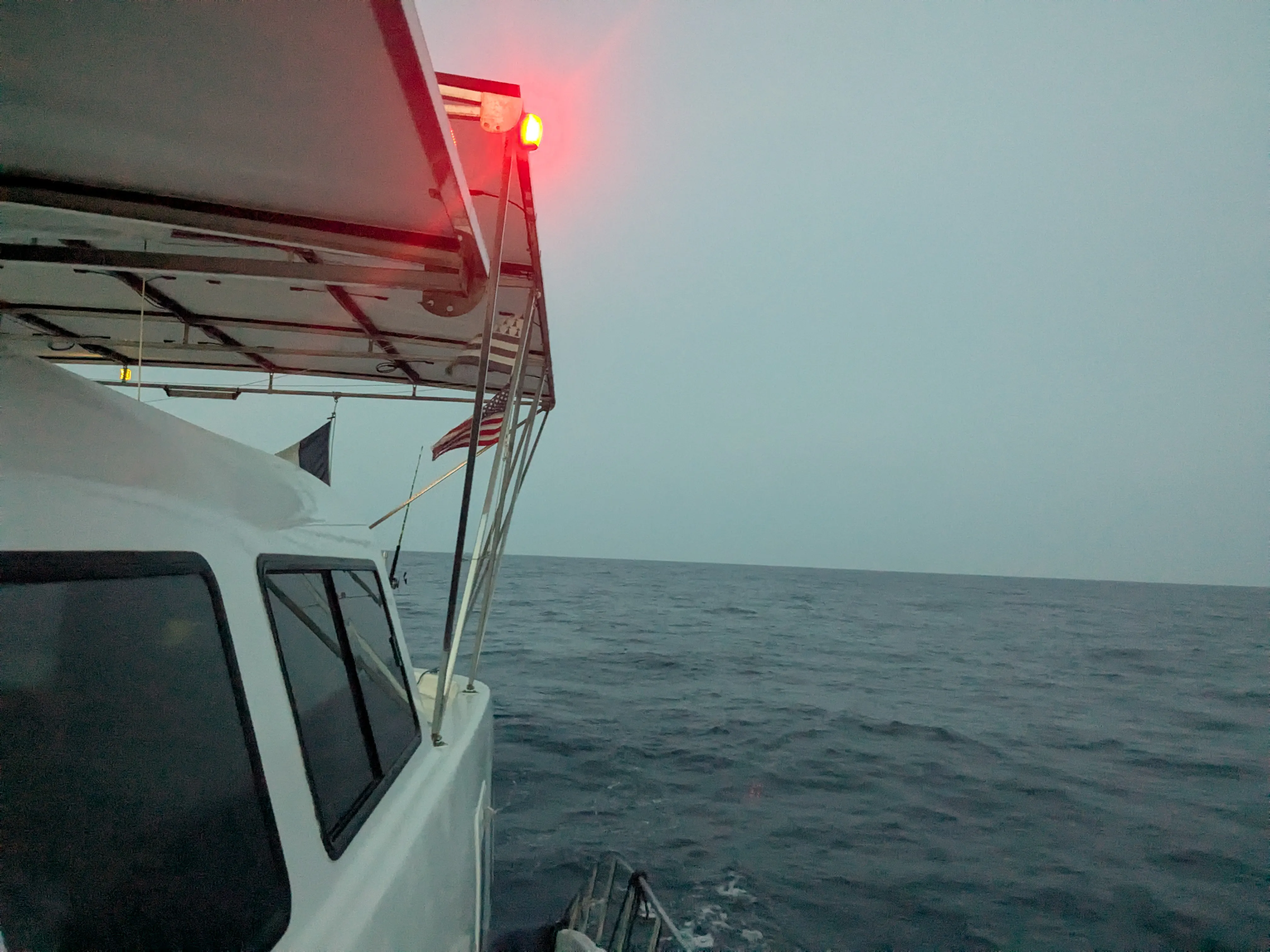 Navigation lights on Navigation lights on