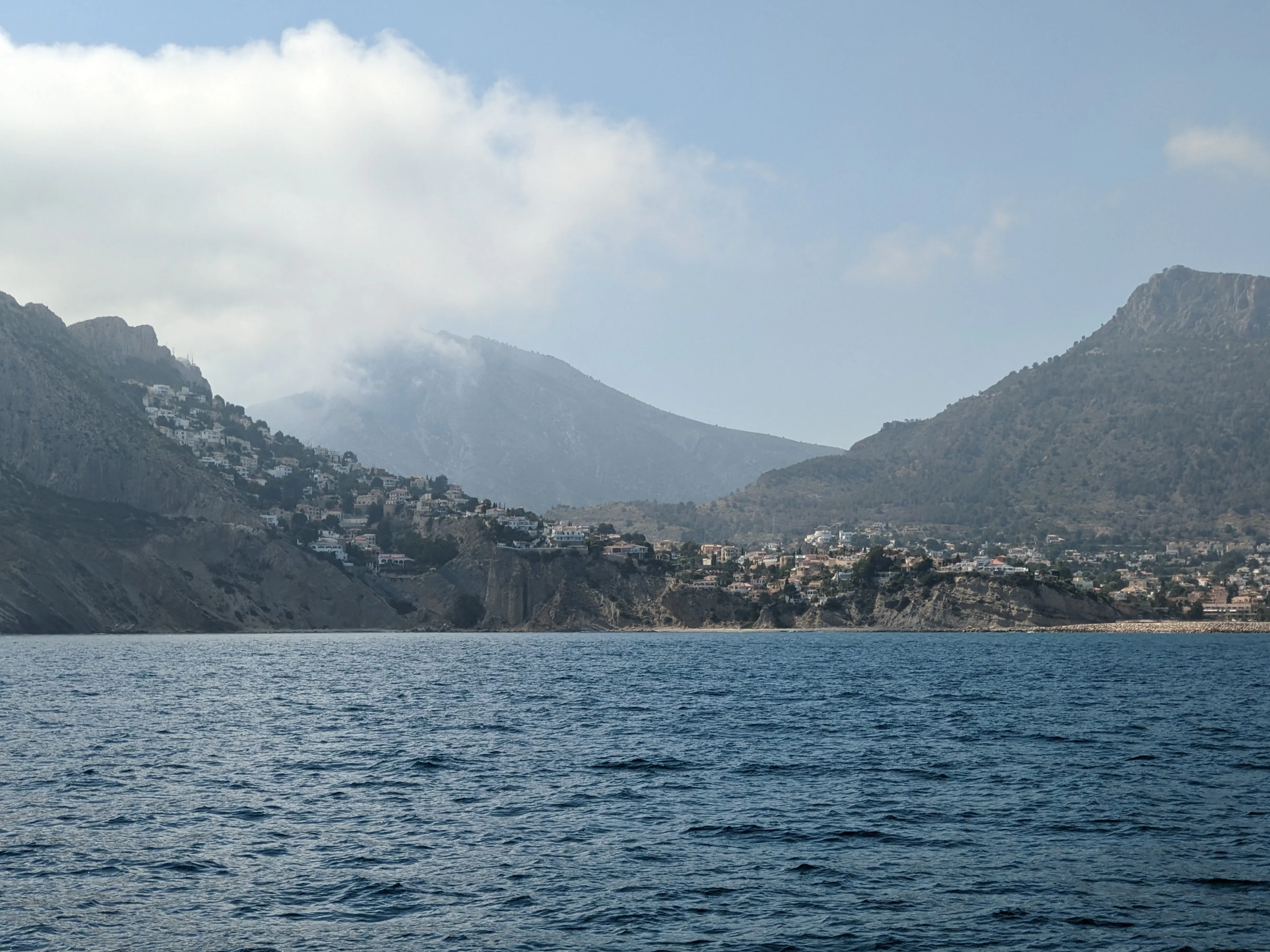 Departing Calpe Escargot leaving Calpe