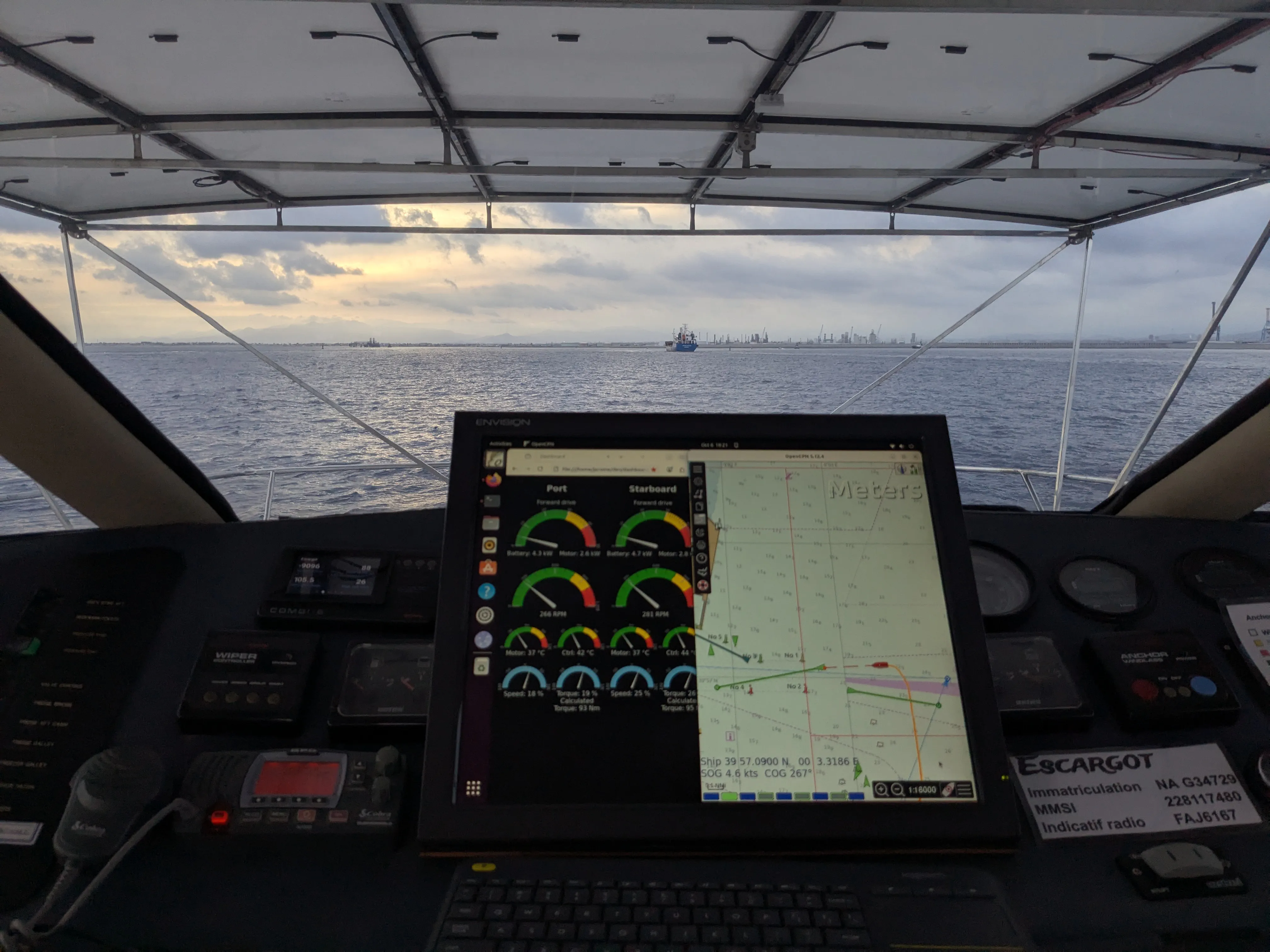 Insertion d'Escargot dans le trafic des cargos de Castelló