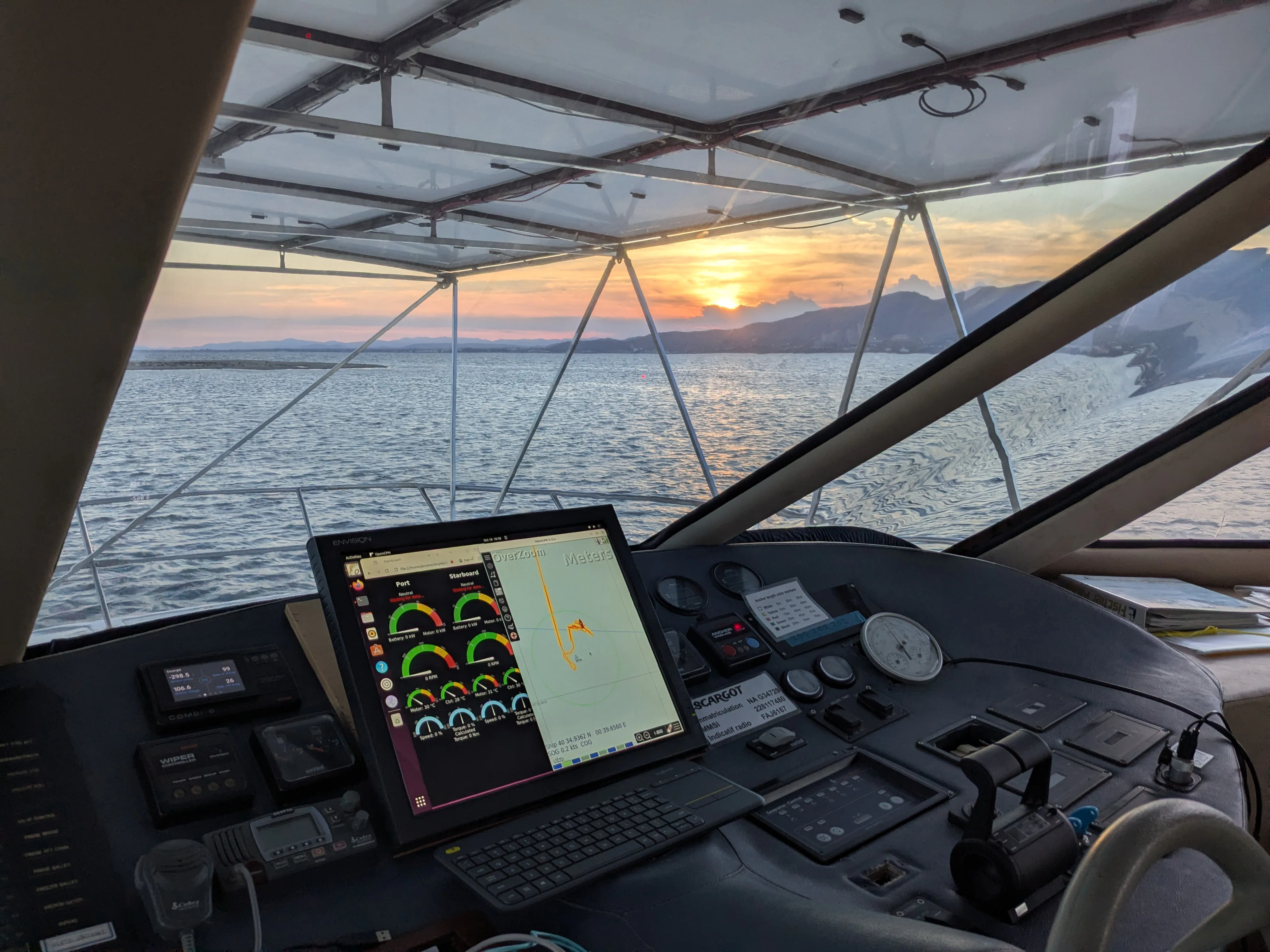 Au mouillage à La Rapita