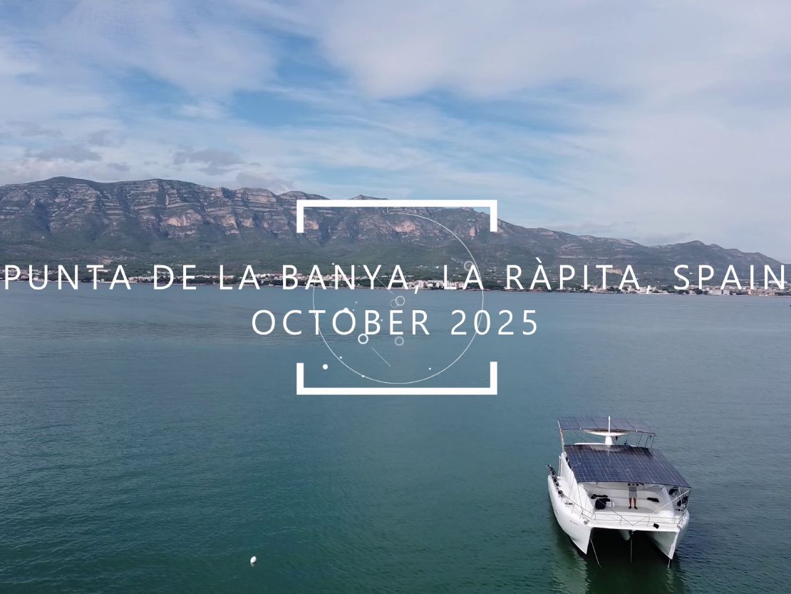 Drone video at Punta de la Banya, La Ràpita, Spain